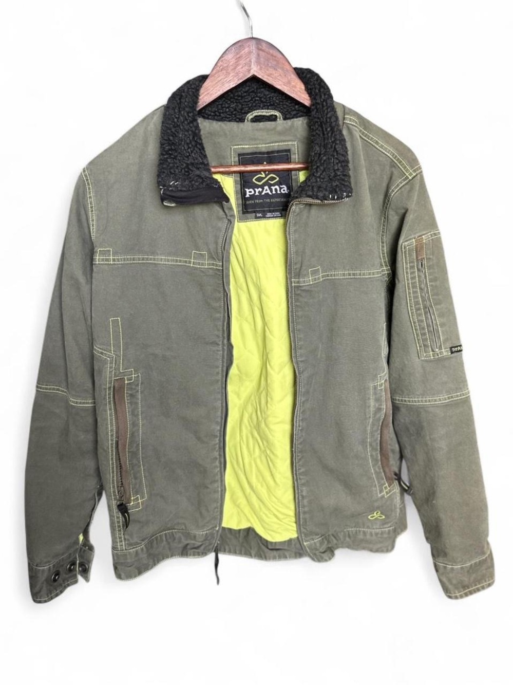 🌲 PrAna Organic Cotton Canvas Sherpa Collar Jacket 🌲